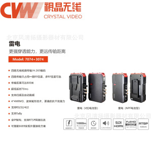 Vision Wireless Cvw Thunderbolt X2/X4 Hd Wireless Image Transmission Four Sends and One Receives 1.2 Kilometers 1080P