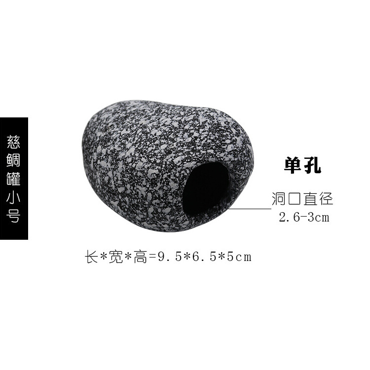 Cueva de reptiles Tanque de pargo de acuario Tanque de barro Acuario de forma especial Paisaje de cueva de piedra Cichlididae Decoración de pecera Casa de refugio