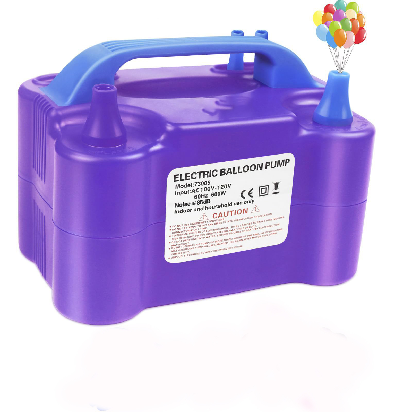 Bomba de bolas eléctrica Bomba de aire 73005 Máquina de soplado de globos Máquina de bolas de doble orificio 600W Sala de bodas Herramienta de soplado de globos