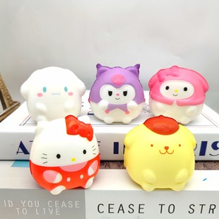 Sanrio Slow Rebound Stress Relief Squishy Toy Decompression Big-Eared Dog Melo Pacha Dog Kuromi Lazy Egg