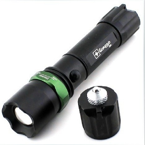 C60 강한 손전등 장거리 LED 지원 휴대 전화 USB 충전 분리 가능한 탈출 해머 손전등 알루미늄 전기