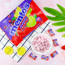 泰国mentos曼妥思水果软糖100粒独立装 怀旧零食水果可乐万乐珠糖