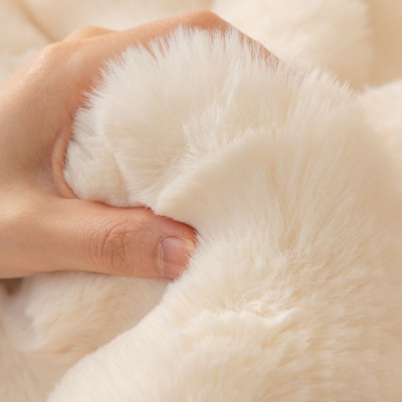 Rabbit plīša dīvāna spilvens ziemas biezināts spilvens, neslīdošs ādas dīvāna pārvalks_voghion.com