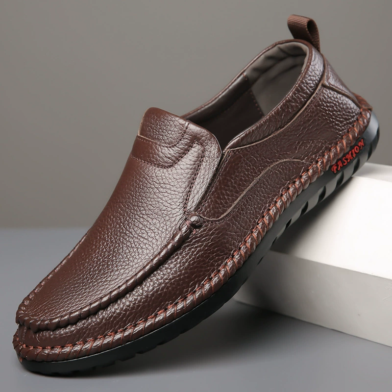 Мужская обувь из коровьей кожи первого слоя Мужская бизнес-обувь модная кожаная обувь