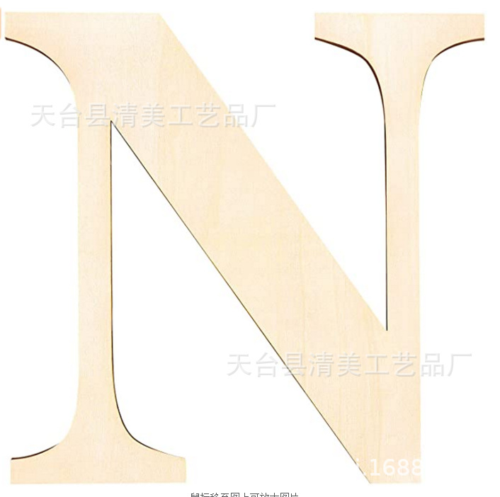 Letras inglesas de madera de 12 pulgadas 30cm de alto 26 letras inglesas letras de 3mm de espesor 1 paquete