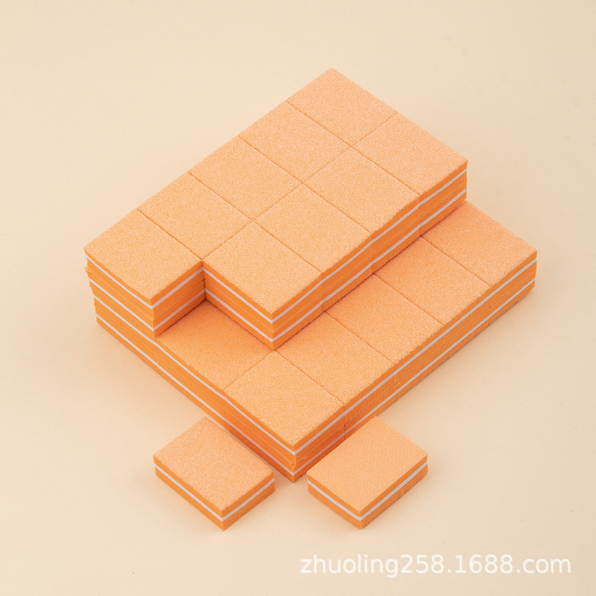 Esponja de uñas mini cuadrado alto espumado pulido colorido bloque de tofu al por mayor fuente de suministro transfronterizo especial fabricante