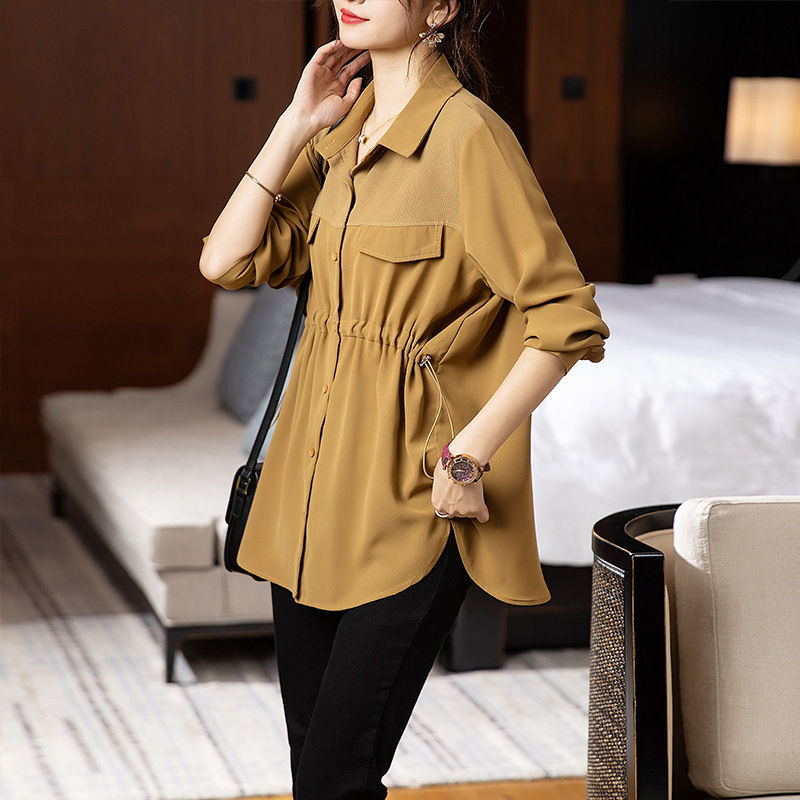  秋  S-4XL 大きいサイズ シャツ/ブラウス