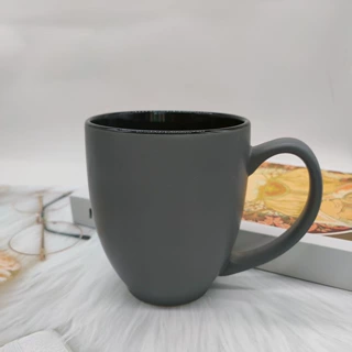 定制鼓肚陶瓷杯大容量可印logo马克杯早餐牛奶杯简约纪念水杯批发