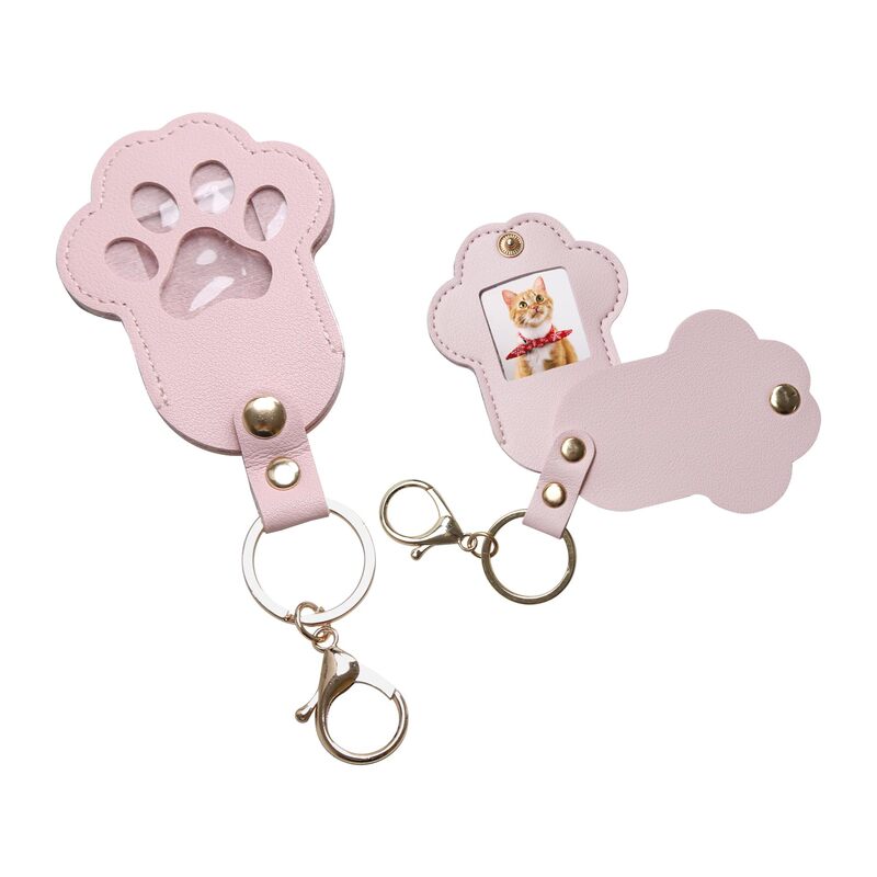 Cross-Border Pu Leather Dog Paw Hair Keychain Pet Memorial Photo Keychain Dog Hair Keepsake Bag Cross-Border Pu Leather Dog Paw Hair Keychain Pet Memorial Photo Keychain Dog Hair Keepsake Bag