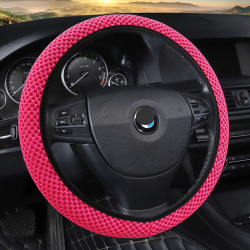 Cross-border massage coarse mesh car steering wheel cover new no inner circle tightening handle cover fashionable four seasons interior decoration supplies accessories