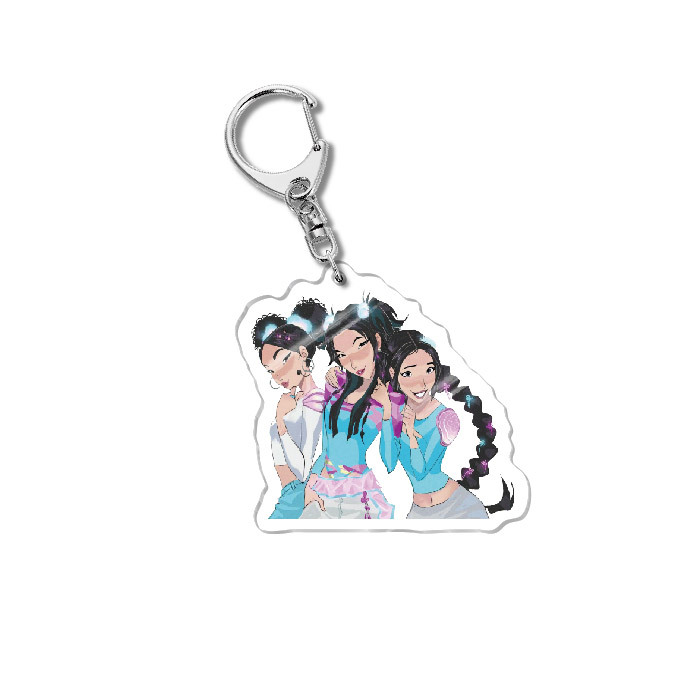 Kpop Demon Hunters Caza de Brujas Acrílico Colgante de llaveros Joyas Creativas Regalos