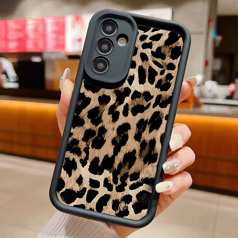For Samsung A55 35 A53 34 phone case S24Ultra high leopard S23FE/Note20Ultra