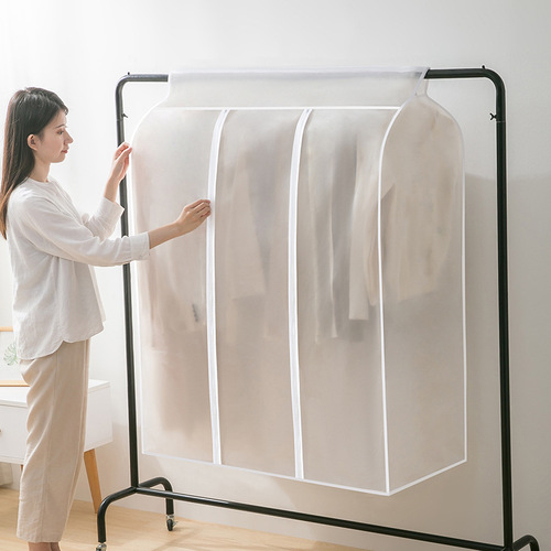 Clothes dust cover, hanger, clothing dust bag, suit coat, wardrobe hanging bag, household three-dimensional clothes cover, dustproof D