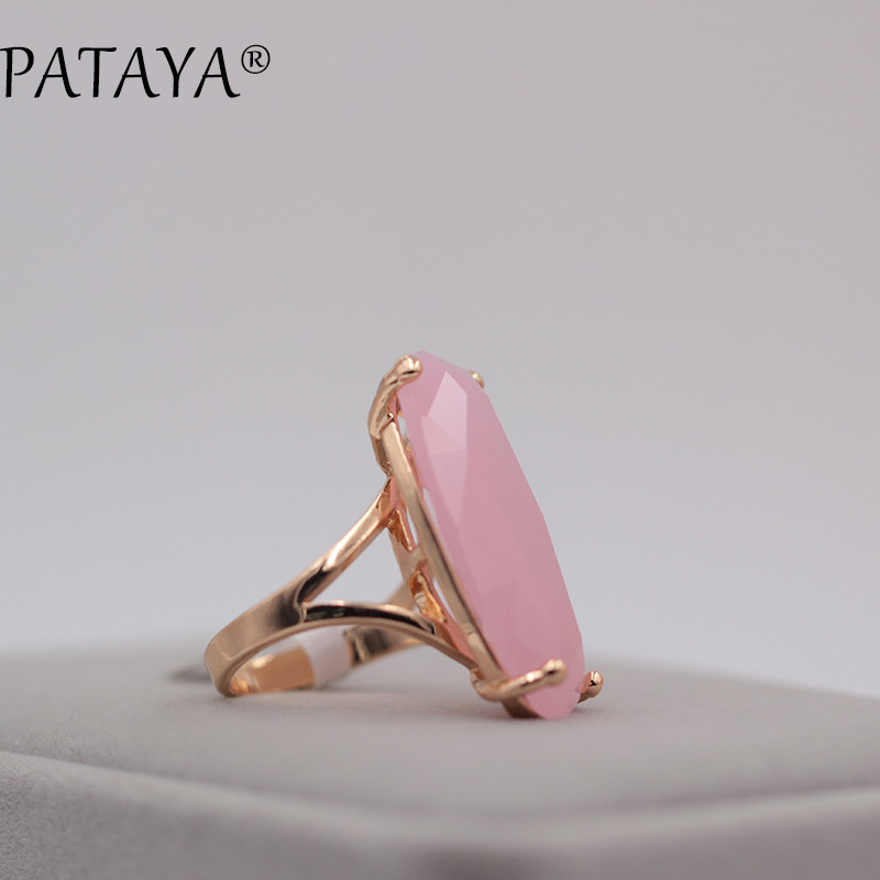 11g Weight Zircon Inlay Material Wholesale Jewelry Elegant Geometric Copper Zircon Plating Rings
