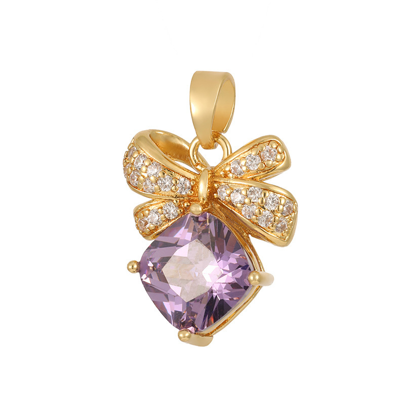 Joyas transfronterizas colgante de rubí esmeralda ligero de lujo accesorios de acero de titanio collar no decolor cadena clavícula