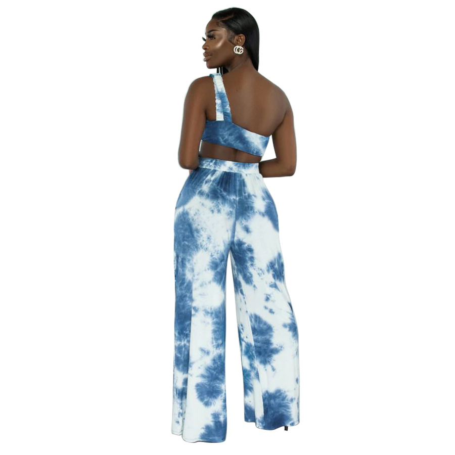 Holiday Daily Beach Women's Vacation Tie Dye Polyester Printing Pants Sets Pants Sets display picture 11