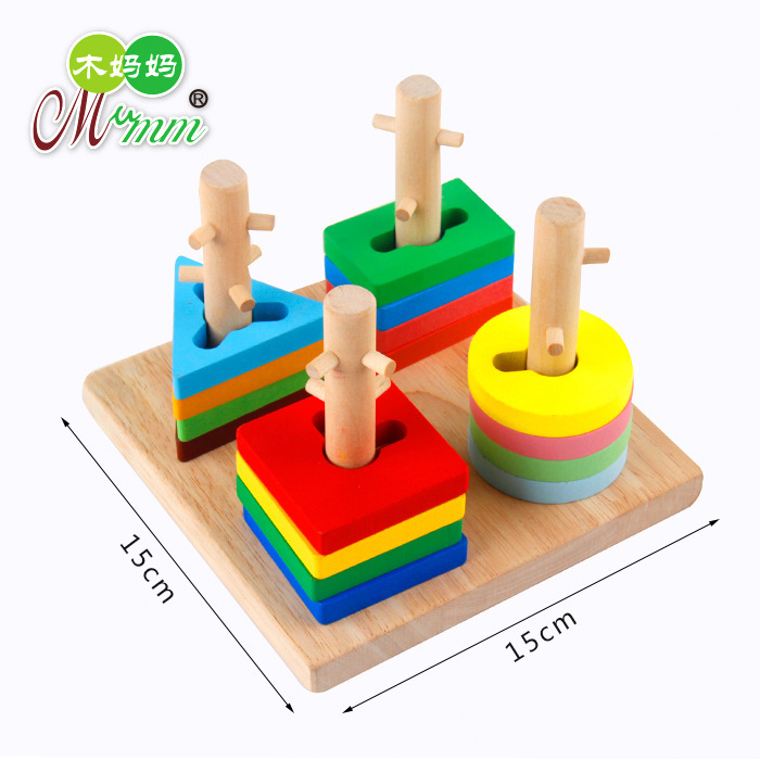 Educación temprana de madera para niños forma digital hexaédrica Caja de Inteligencia de música multifuncional iluminación educativa 1-3 años de edad Juguetes