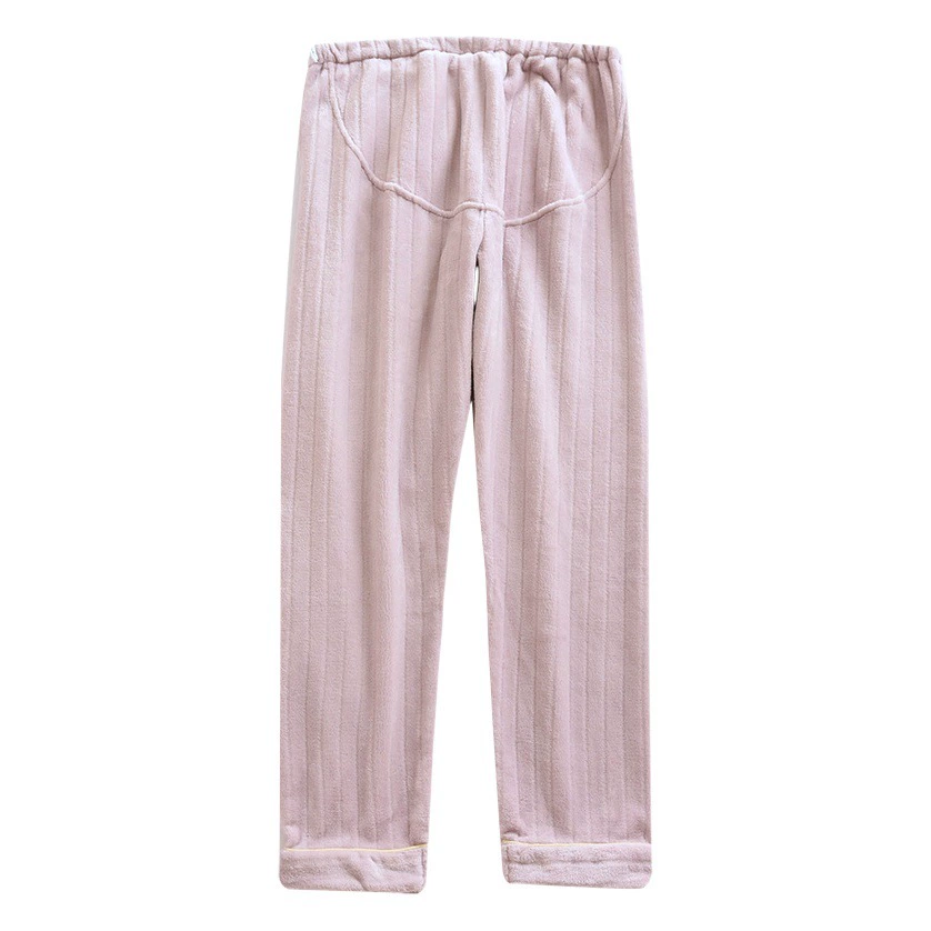 Беременные брюки для живота утолщенные коралловые бархатные домашние брюки для беременных теплые фланелевые дородовые послеродовые пижамы брюки брюки