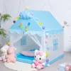 Blue -gray tent [Metal tube] No decoration