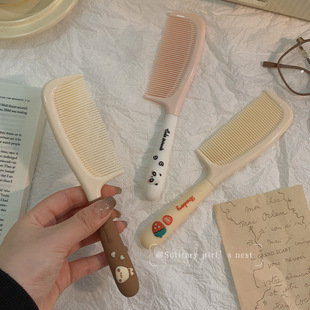 Comb Girl's Long Hair Home Children's Cute Portable Straight Hair Comb Girl's Heart Anti-static Special for Women