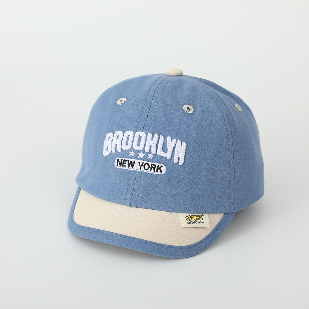 Baby sombrero de primavera bordado letras sombrero de béisbol sombrero de bordes cortos sombrero de pato para niños niñas sombrero de sombrero para niños pequeños