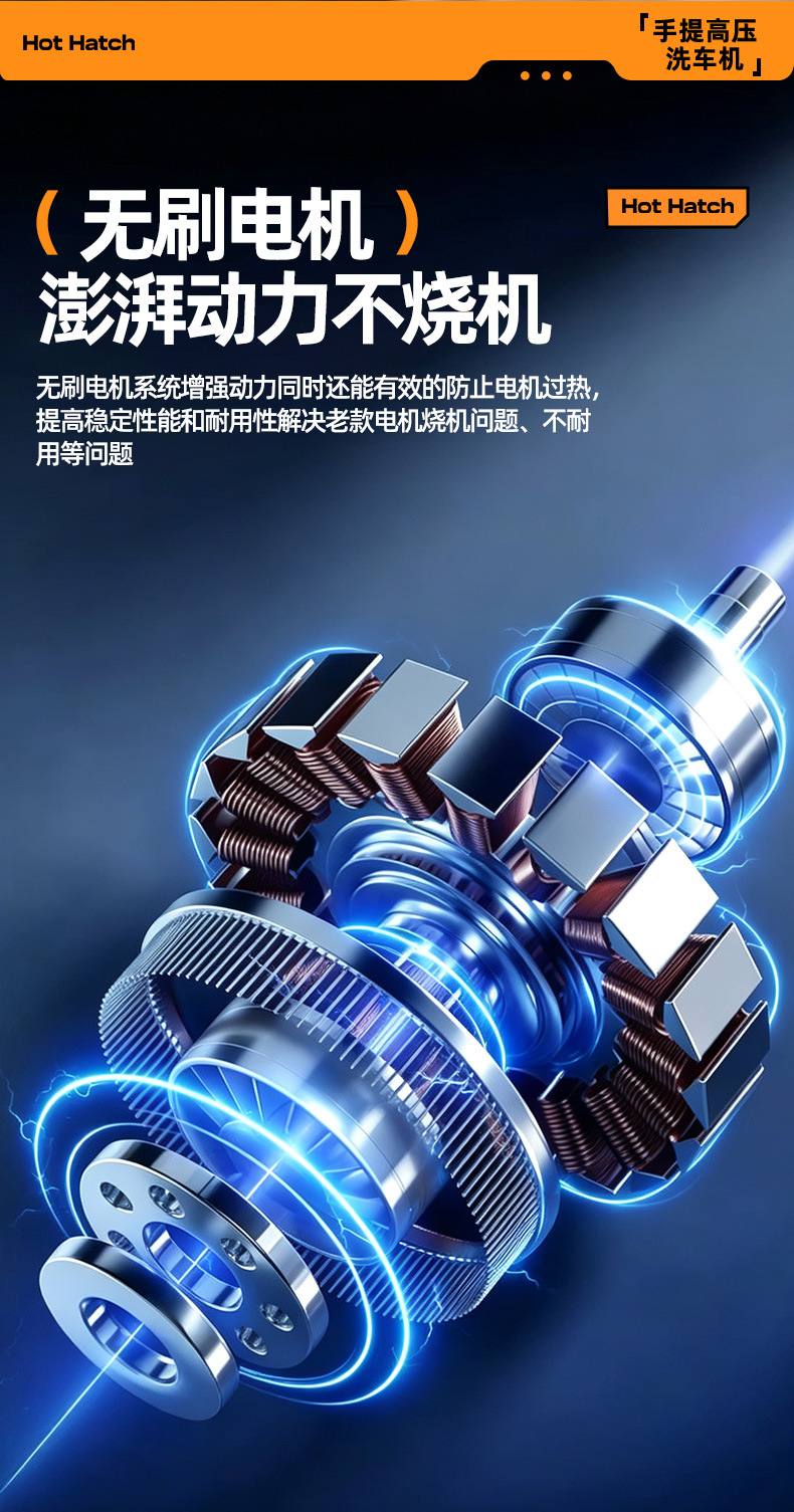 Car washing machine, household and commercial high-pressure washer, high-power car washing high-pressure water pump, small garden car washing machine