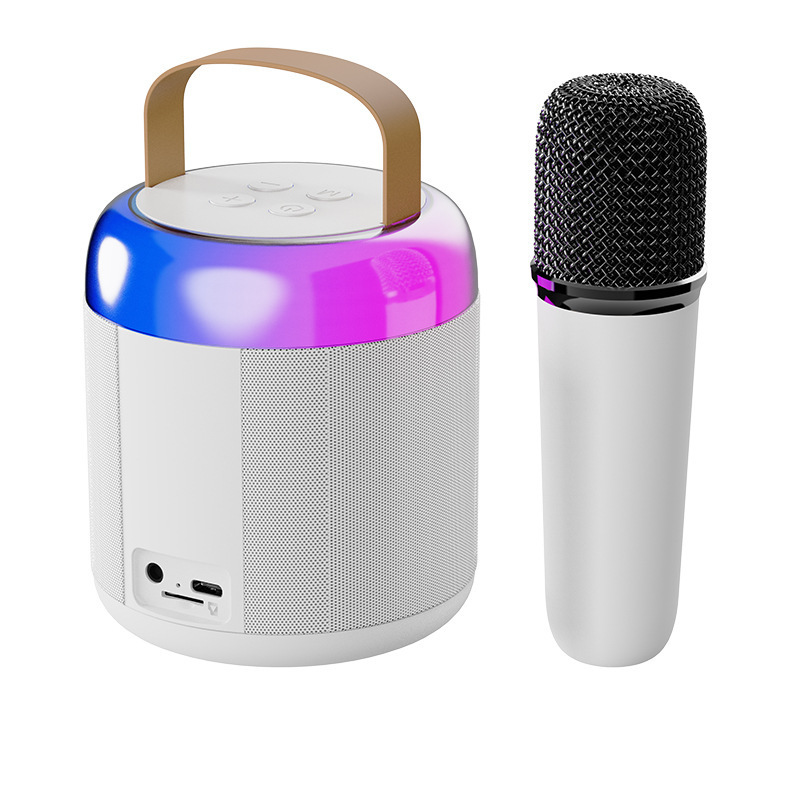 Y2 New Portable Bluetooth Speaker Wireless Karaoke Speaker with Microphone Outdoor Singing Small Home Ktv