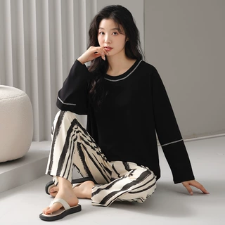 睡衣女秋冬款2026新款春秋款女士女款冬季纯棉长袖优质家居服套装