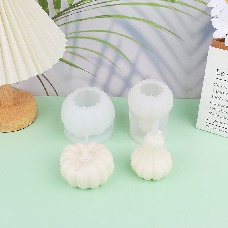 Halloween estereoscópico calabaza molde de silicona DIY molde de goma de banana simulación herramienta de pastelería de calabaza