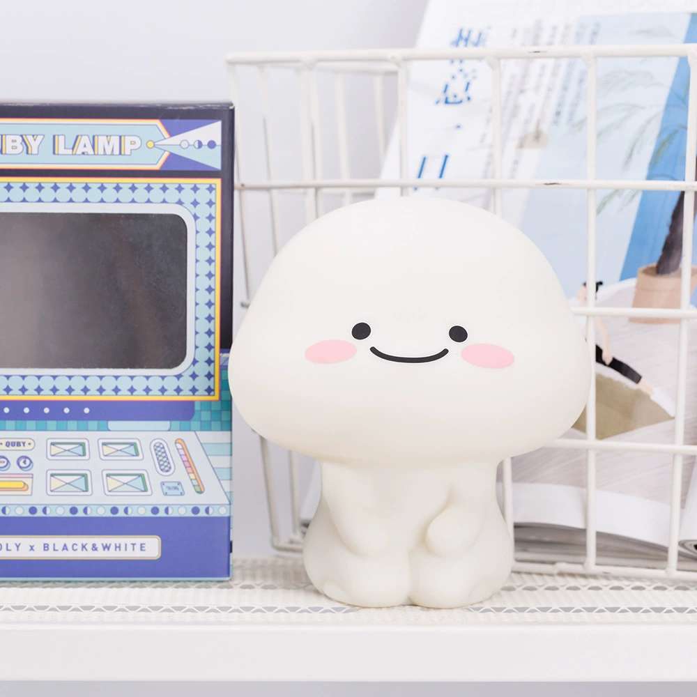 HBK милый детский ночник мини-USB маленькая настольная лампа Детская Спальня Мультфильм Атмосфера свет силиконовый ночник