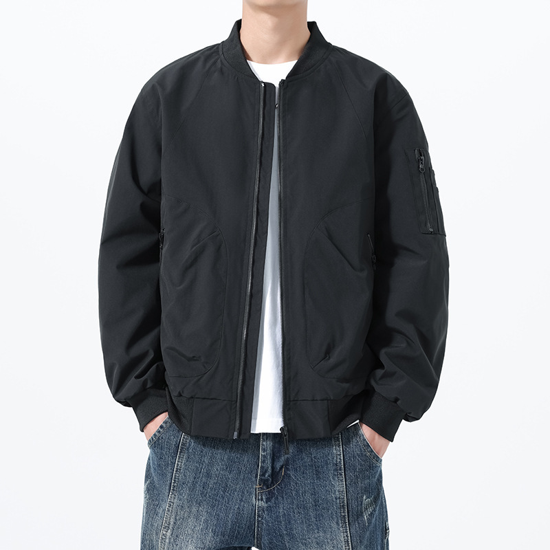 Baseball Jacket Men's Spring and Autumn 2025 New Trendy Loose Casual Pilot Jacket Workwear Top Men's Clothing Baseball Jacket Men's Spring and Autumn 2025 New Trendy Loose Casual Pilot Jacket Workwear Top Men's Clothing