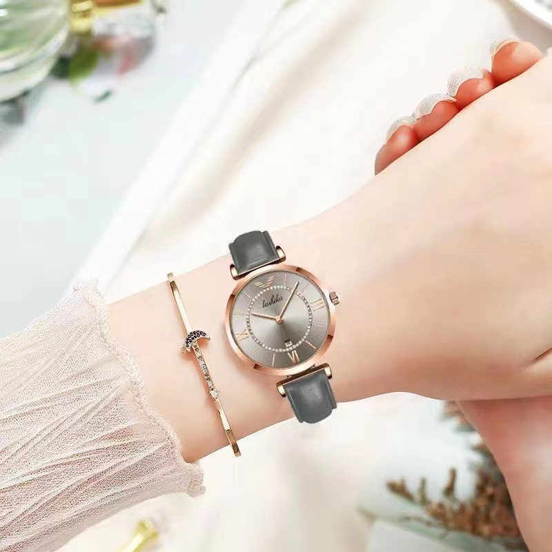 Popular High End and Niche Women's Watch, Light Luxury with Diamond Inlaid Quartz Watch, Waterproof Steel Band Watch for Women_voghion.com