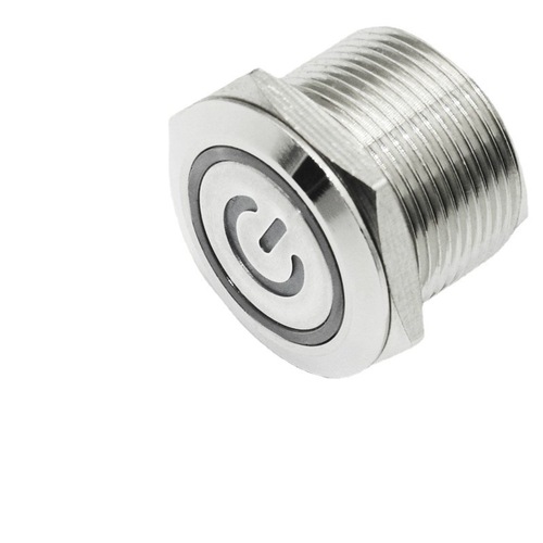 12/16/19/22mm Computer Power Button Metal Switch Restart Power Supply Modification with Corded Power Supply