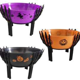 【厂家直销】专业生产各种款式多功能精美鬼节塑料篮子