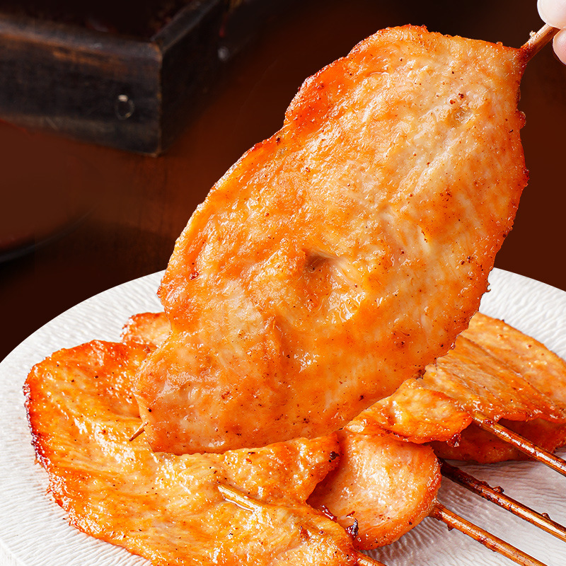 大希地里脊肉片里脊肉串鸡肉串早餐半成品儿童烤炸串空气炸锅