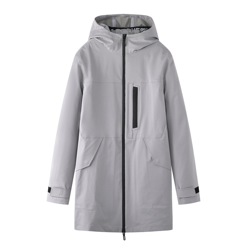 Brand Cut Label Winter Men's Hooded Removable Down Liner One Piece for Two Long Down Jacket Y4J048