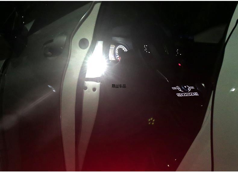 Car Led Modification Without Wiring Door Sensor Warning Anti-Collision Anti-Rear Collision Door Opening Welcome Light Flashing Light