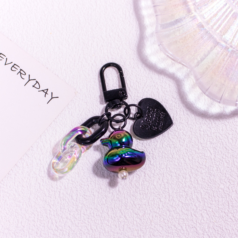 16g Weight Bag Pendant, Keychain Classification 1 Piece Quantity Daily, Party Occasion Resin Material Duck Pattern Unisex Gender Cute Style Cute Duck Resin Unisex Bag Pendant Keychain 11