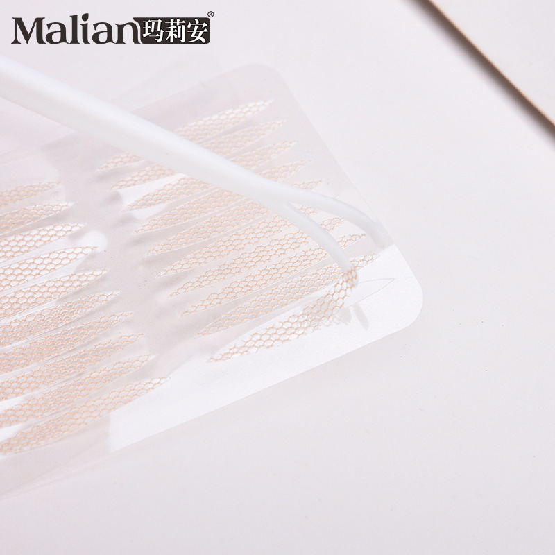 Marianne encaje doble párpados oliva ultra invisible no deformado borde natural ensanchado belleza ojos maquillaje al por mayor