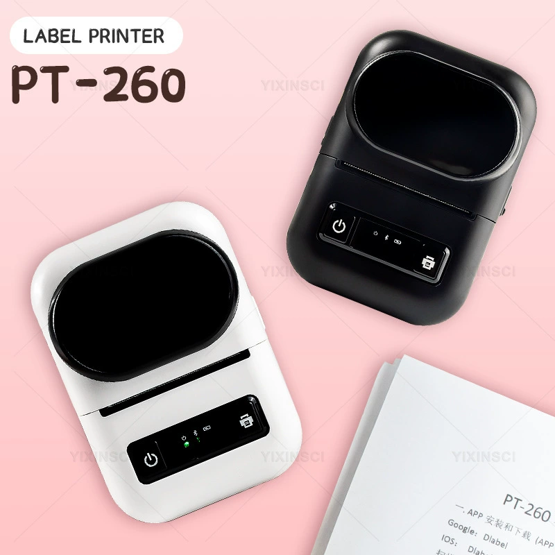 Handheld Printer, Bluetooth Portable Label Printer, Mobile & Laptop Compatible, 40×30mm Rolls