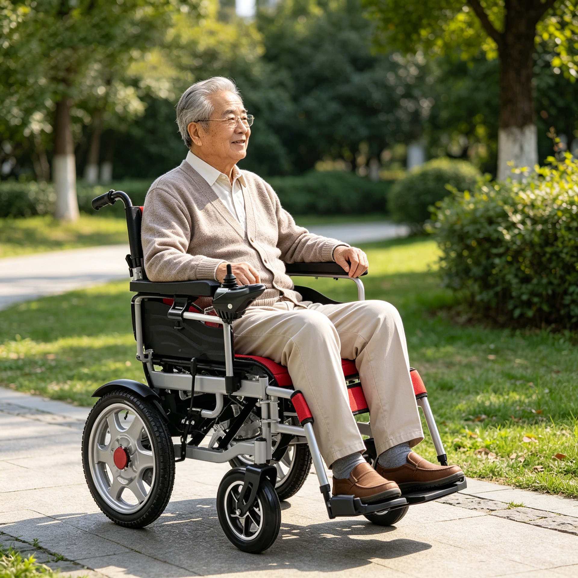轮椅配件前轮万向轮老人手推车轮子小轮减震铁轮老人代步车配件