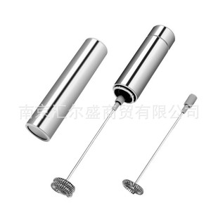 Milk Coffee Milk Frother Stainless Steel Electric Milk Frother Egg Beater Handheld Mixer Mini Milk Frother