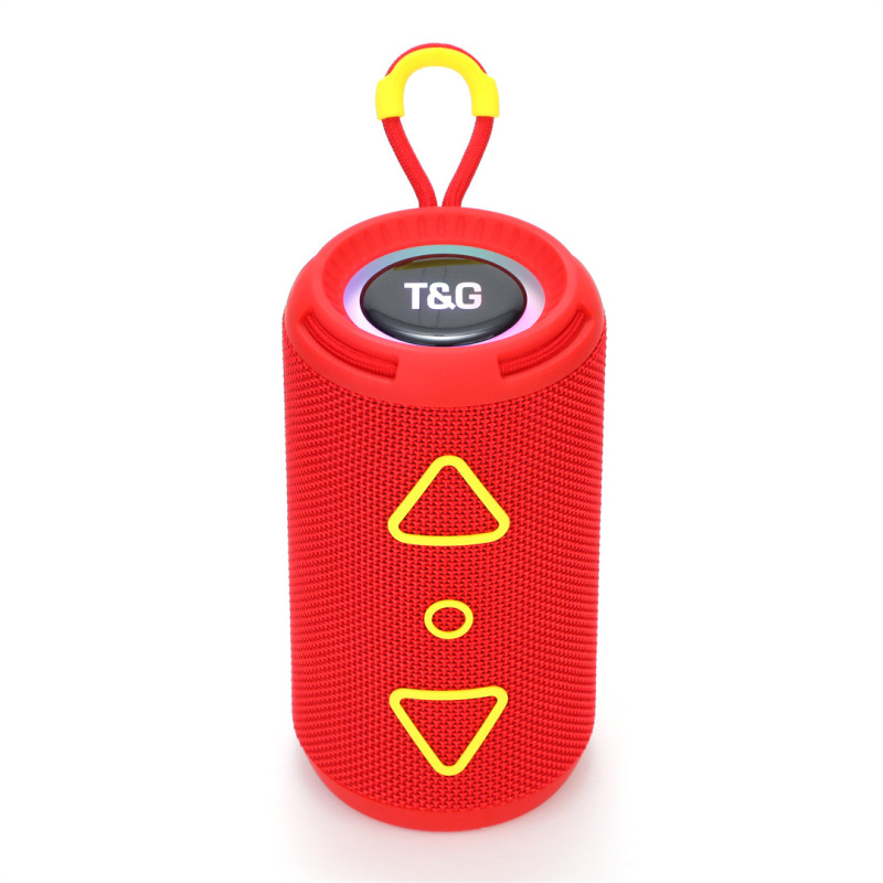 新しいrgbライト円柱ギフト重低音tg656 bluetoothスピーカー屋外スポーツサブウーファー携帯オーディオ|undefined