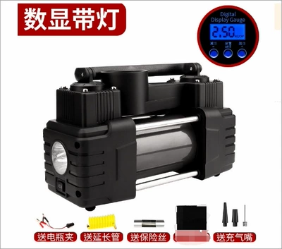 Hava nasosu Automatic Inflation and Shut-Off, 150W - digital-display-with-light-true-double-cylinder-air-pump