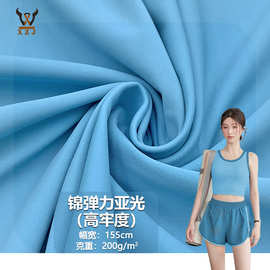 锦弹力亚光（高牢度）200G锦纶运动针织面料 瑜伽服内衣运动健布