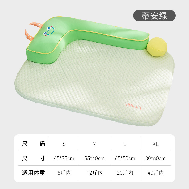 春夏L型凉窝狗窝加高护枕宠物降温垫泰迪猫窝可拆洗宠物卧垫批发|undefined