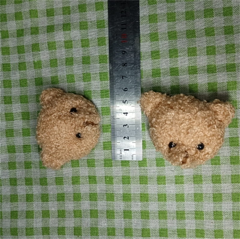 7cm 갈색 곰돌이 머리
