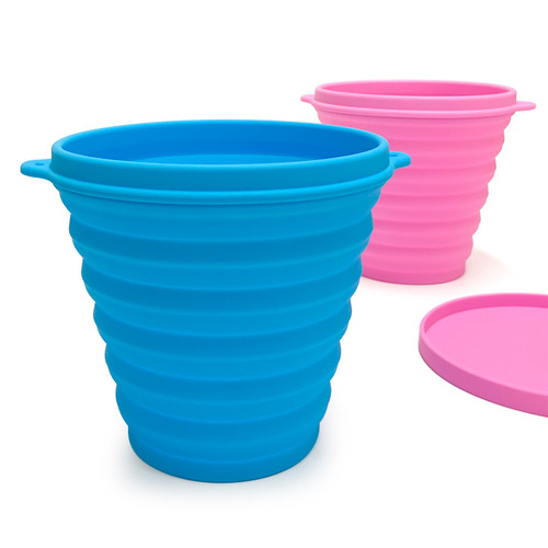 2000ML multifunctional retractable silicone pen washing barrel large portable home room outdoor sketching pen washing barrel