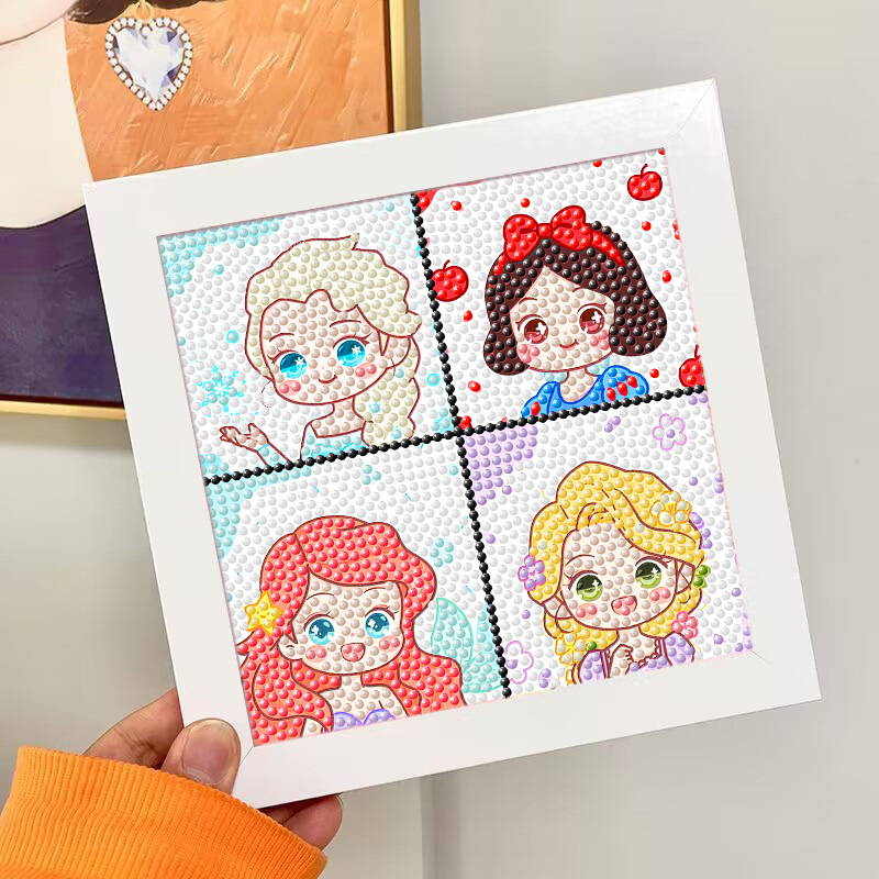 Nuevo dibujo de diamante infantil de labu diy pegatinas de diamante con marcos de fotos hechas a mano diy puzzle pegatinas de mampostería image 185