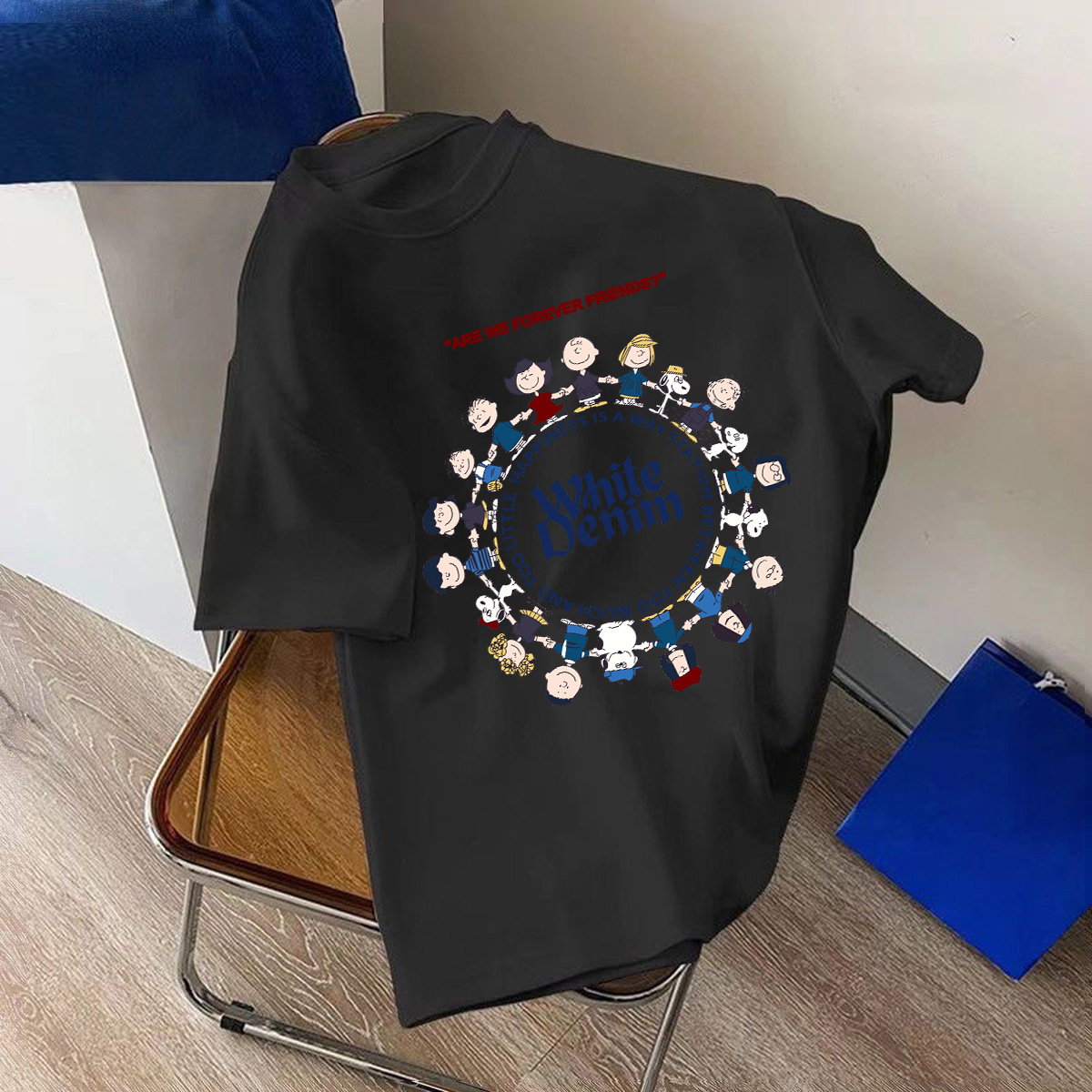 Ice Silk mujer manga corta Camiseta pareja mismo oso fresa nuevo ins cuello redondo Camiseta versátil casual Top ropa image 10